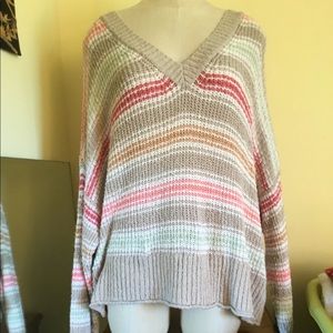 END OF YEAR CLEARANCE SALE American Eagle striped v-neck sweater